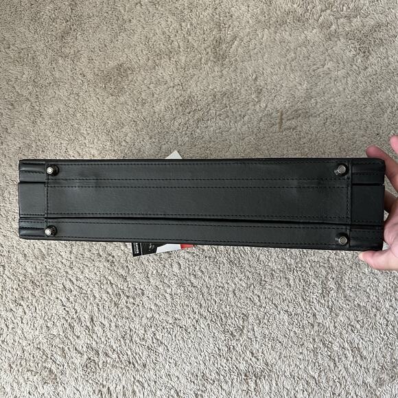 Samsonite Leather Computer Laptop Attache Briefcase Expandable 44077-1041 Black - Picture 5 of 7